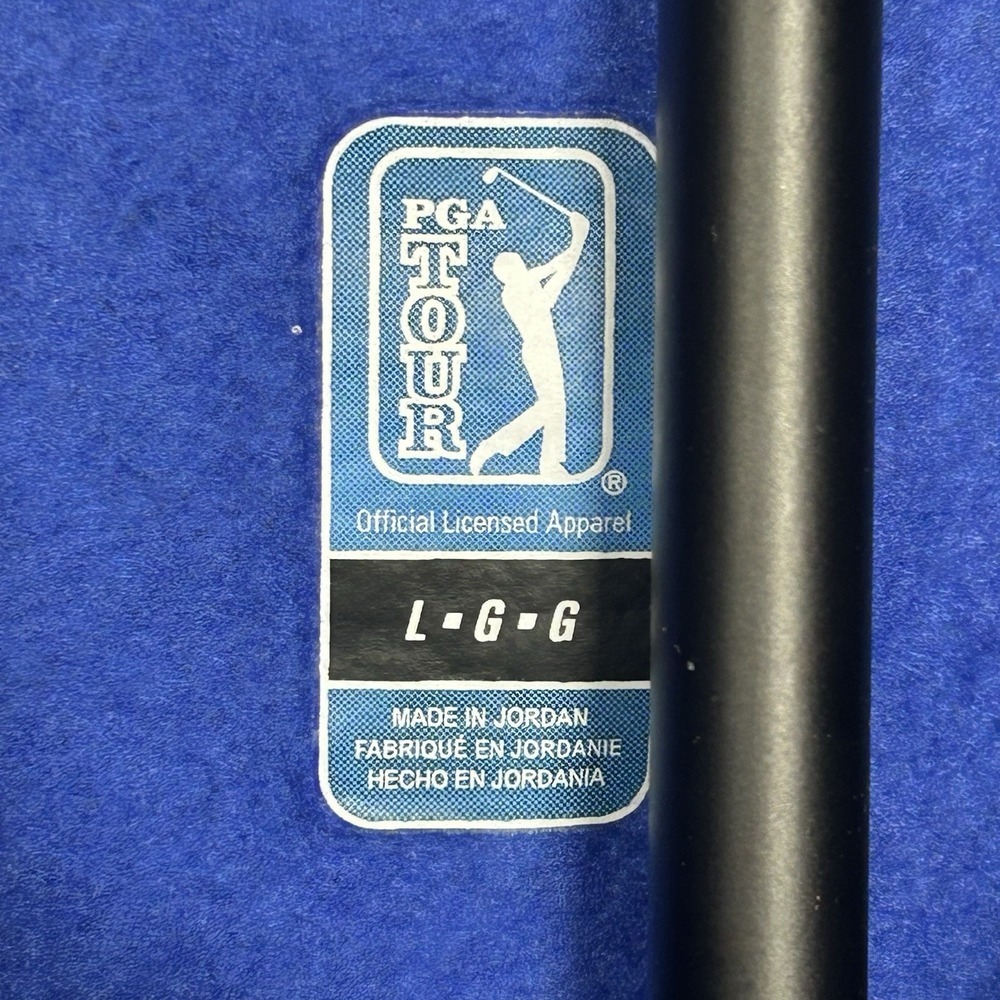 PGA Tour Mens Quarter Zip Pullover Sweater Royal Blue Fleece Golf Large L - Picture 3 of 6